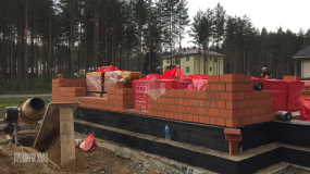 Кладка стен из кирпича 1 этажа - 7