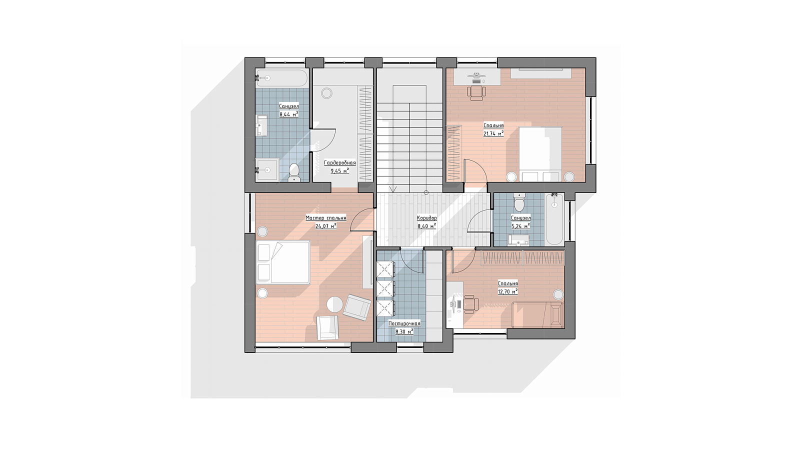 Планировка 2 этаж