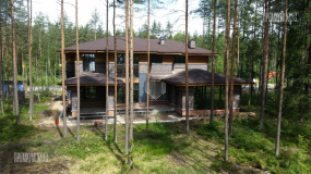 Строительство коттеджа в Стиле Райт