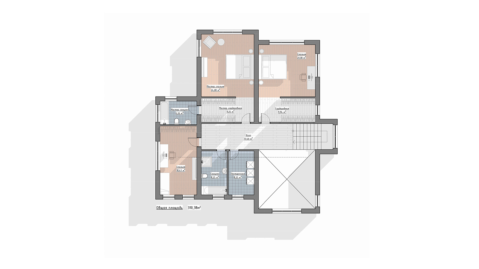 Планировка 2 этаж