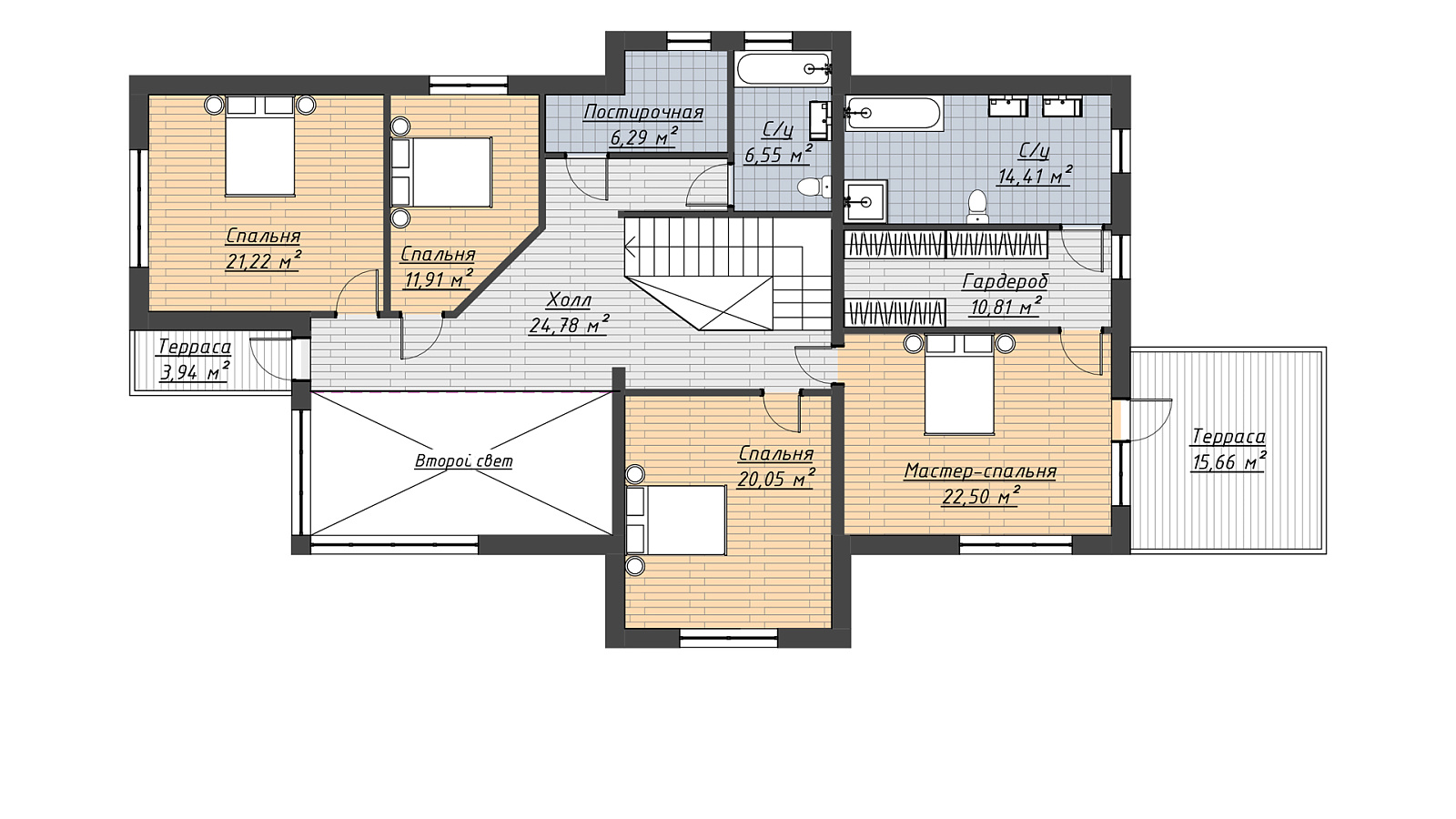 Планировка 2 этаж