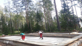 Фундаментная плита с ростверком - 10