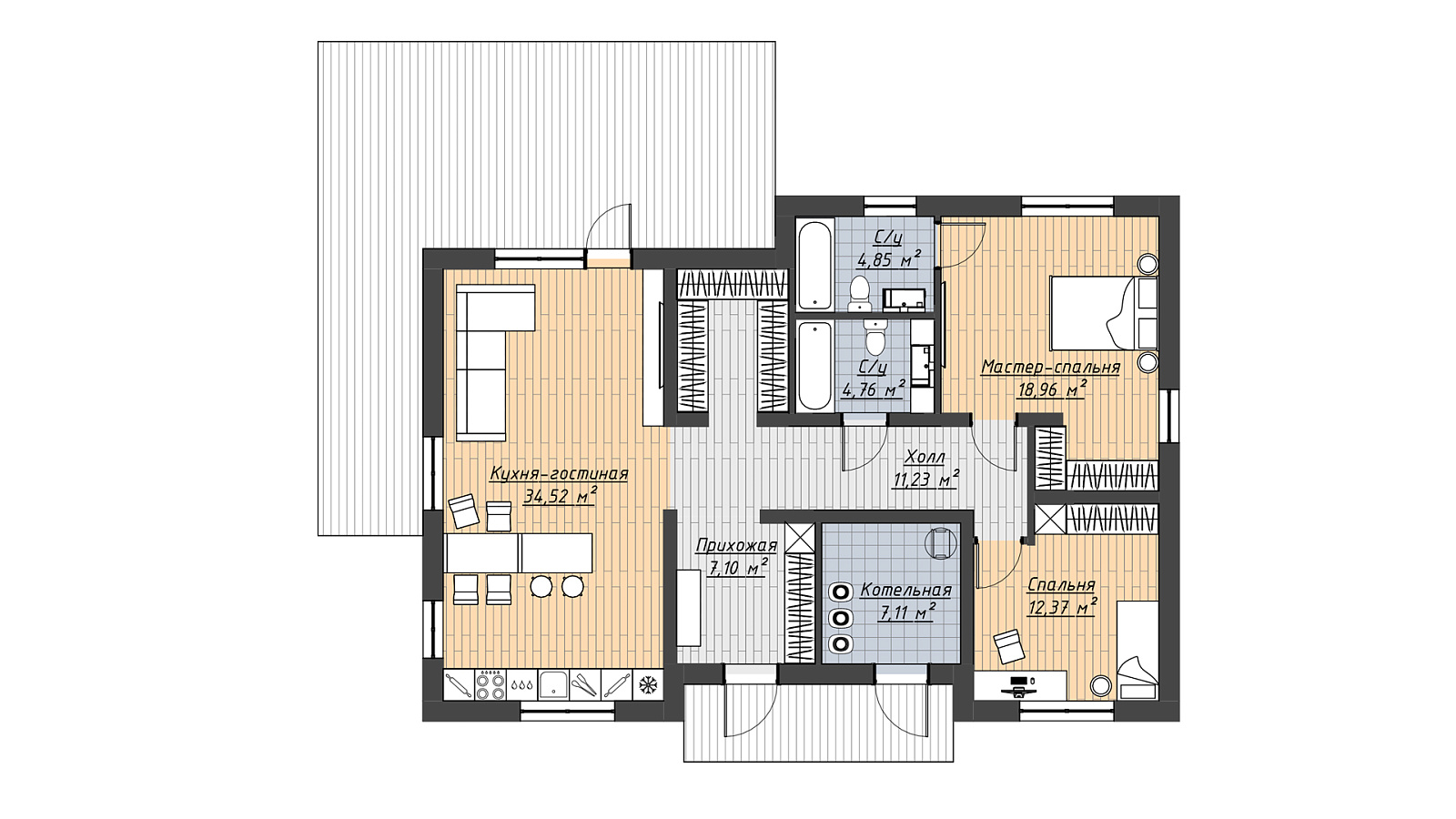 Планировка 3 вариант