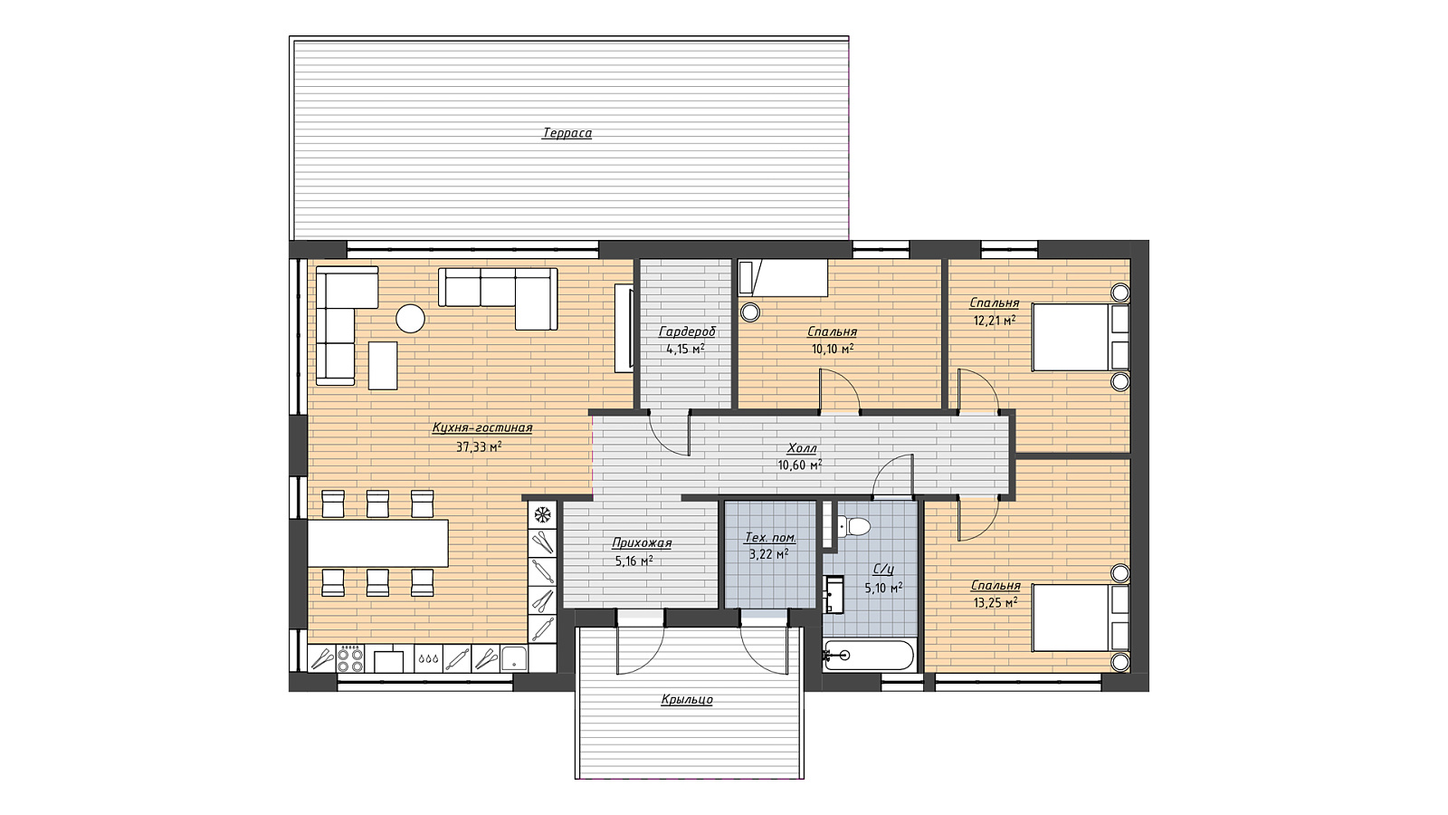 Планировка 1 вариант