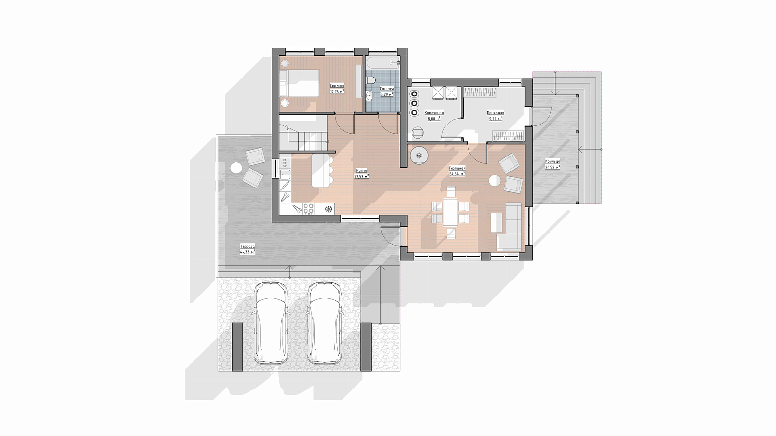 Планировка 1 этаж