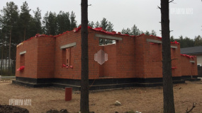 Кладка стен из кирпича 1 этажа - 2