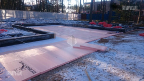 Фундаментная плита. Дом Райт - 1