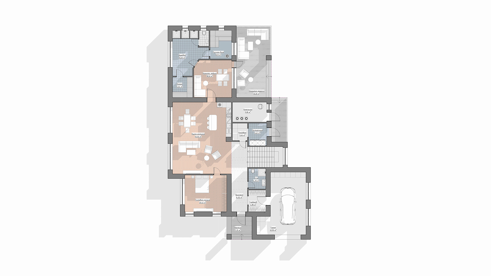 Планировка 1 этаж