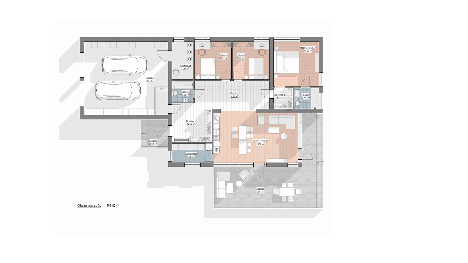 Планировка 1 этаж