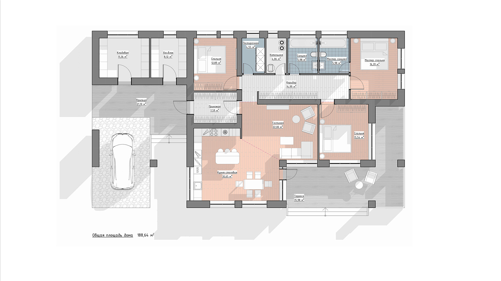 Планировка 1 этаж