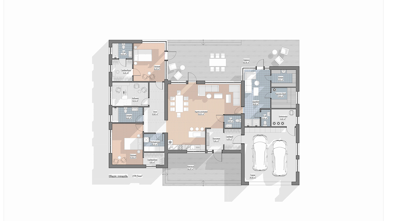 Планировка 1 этаж