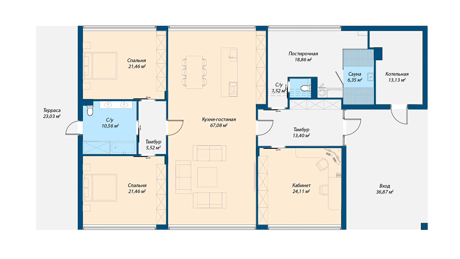 Планировка 1 этаж