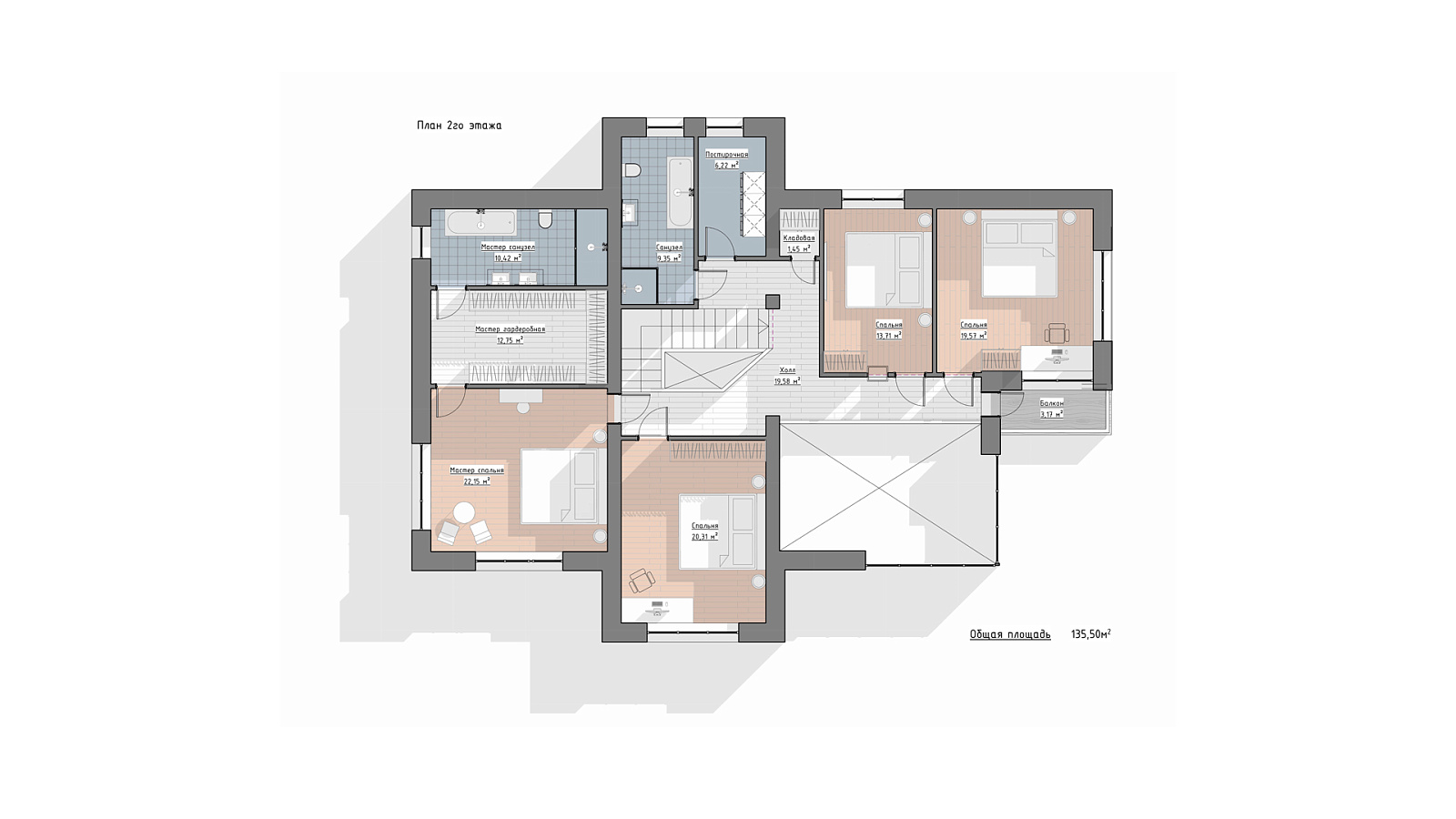 Планировка 2 этаж