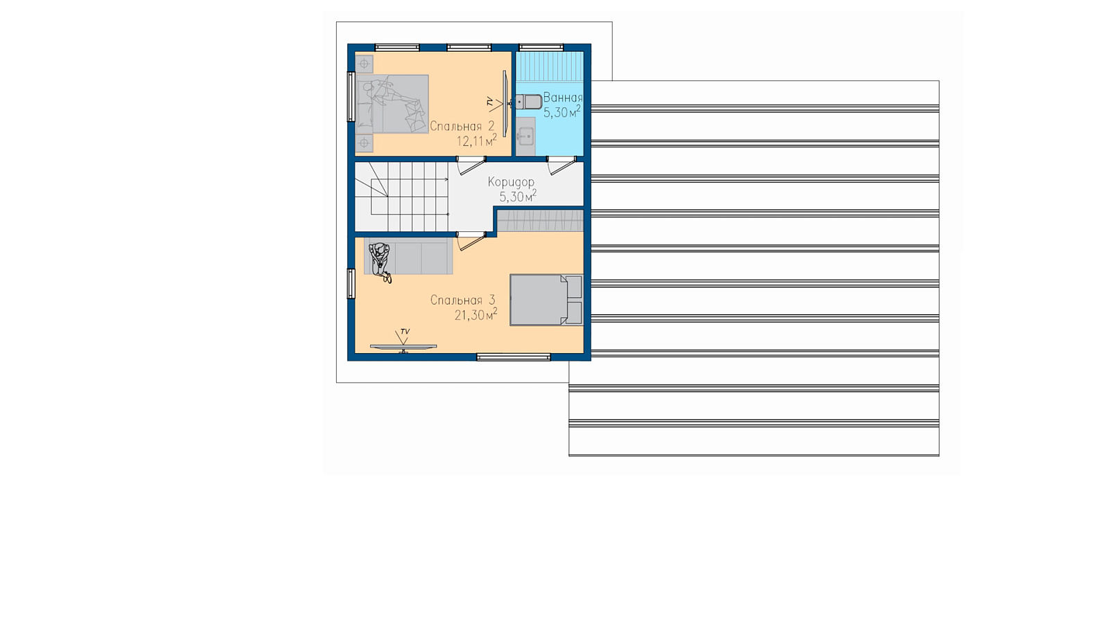 Планировка 2 этаж