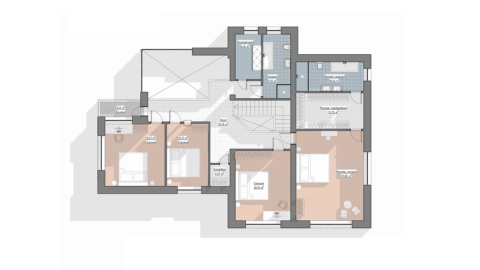 Планировка 2 этаж