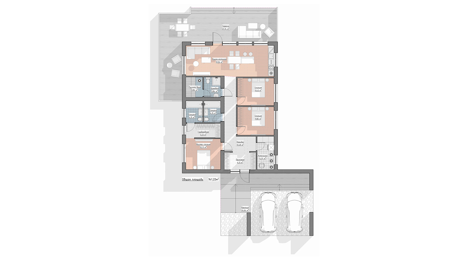 Планировка 1 этаж