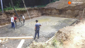 Устройство гидроизоляции и армирование плиты цокольного этажа - 9