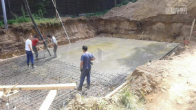 Устройство гидроизоляции и армирование плиты цокольного этажа - 9