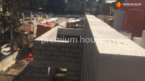 Стены газобетон 2 этажа дома. Охта с баней - 3