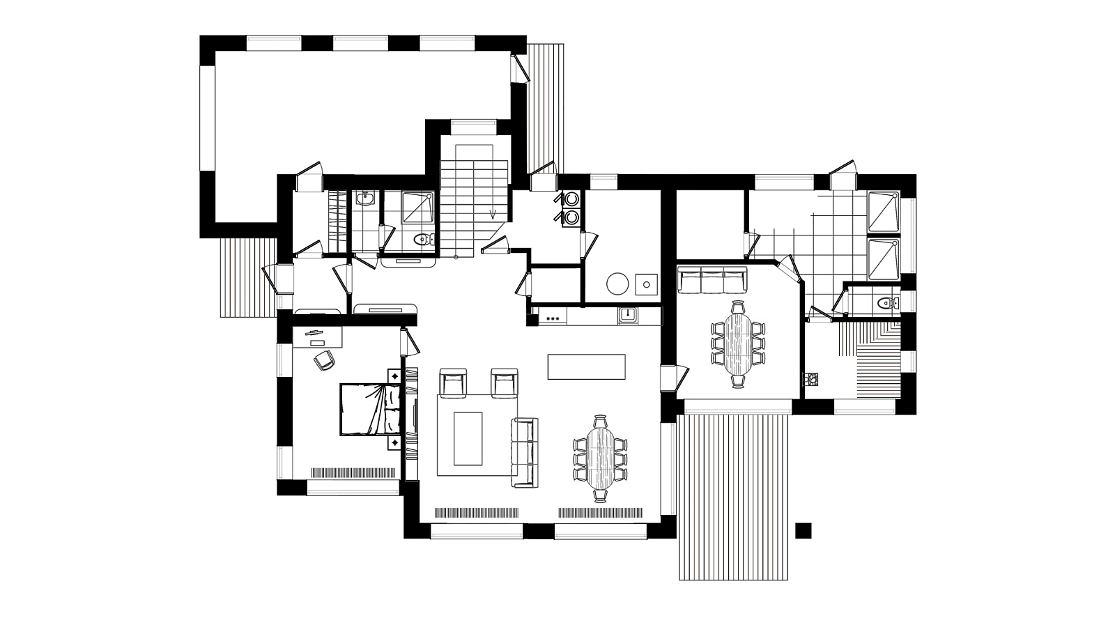 Планировка 1 этаж