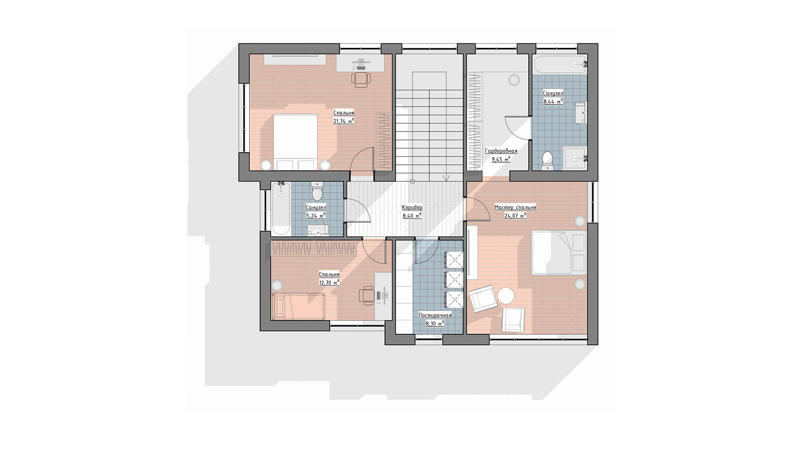 Планировка 2 этаж