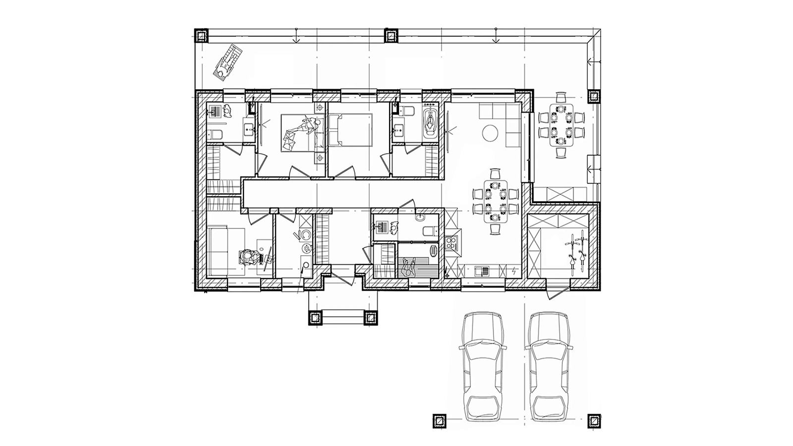 Планировка 1 этаж