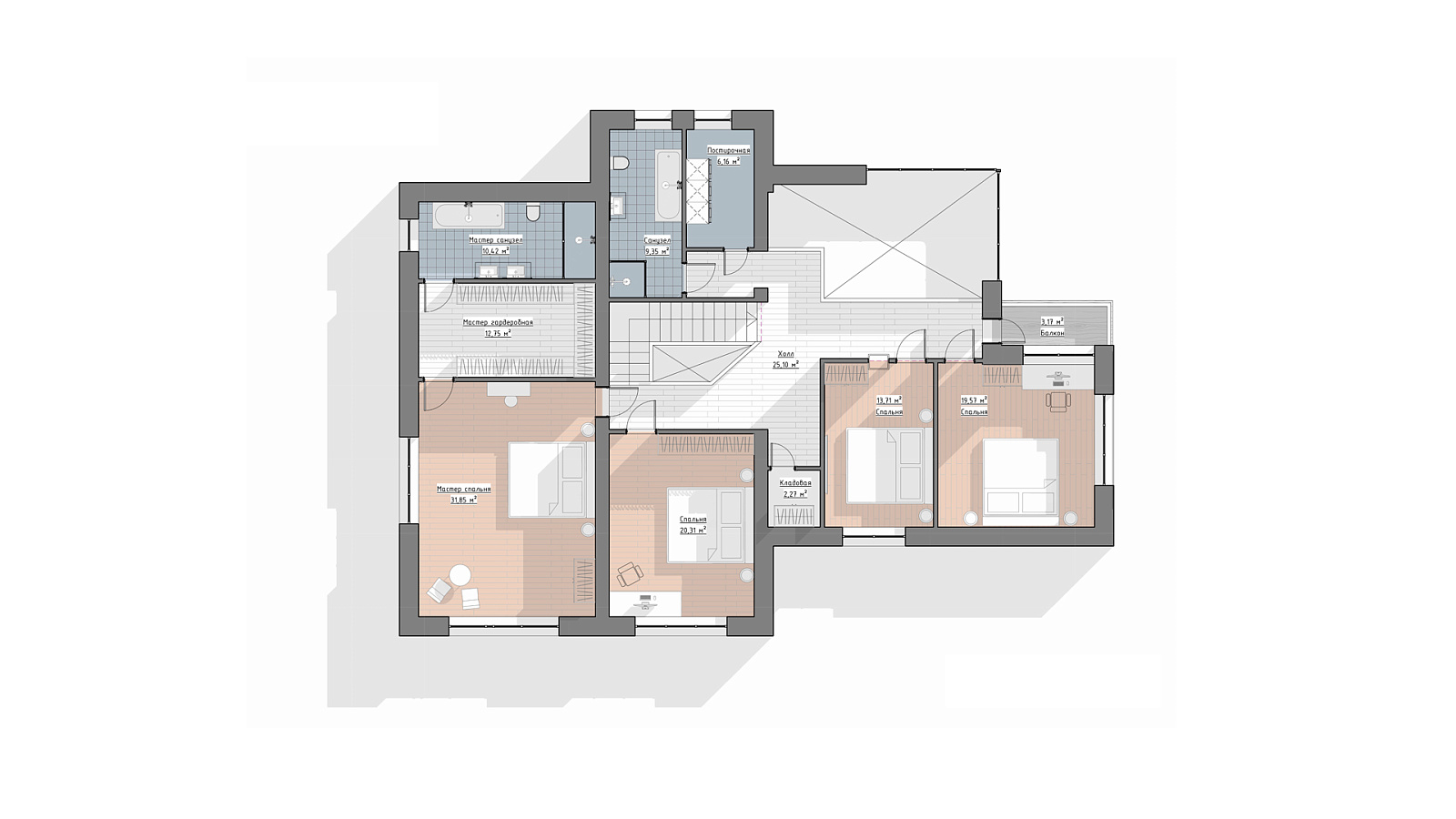 Планировка 2 этаж