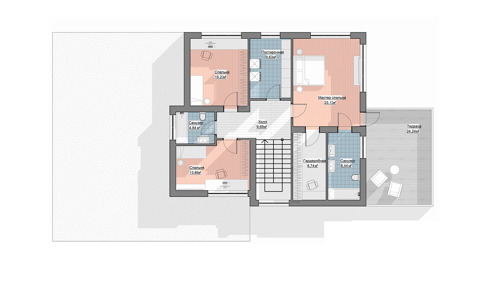 Планировка 2 этаж