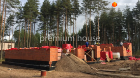 Кладка стен из кирпича 1 этажа - 15