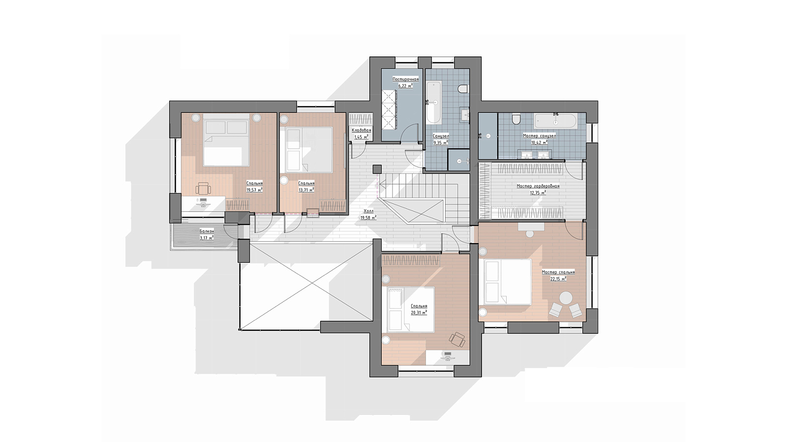 Планировка 2 этаж