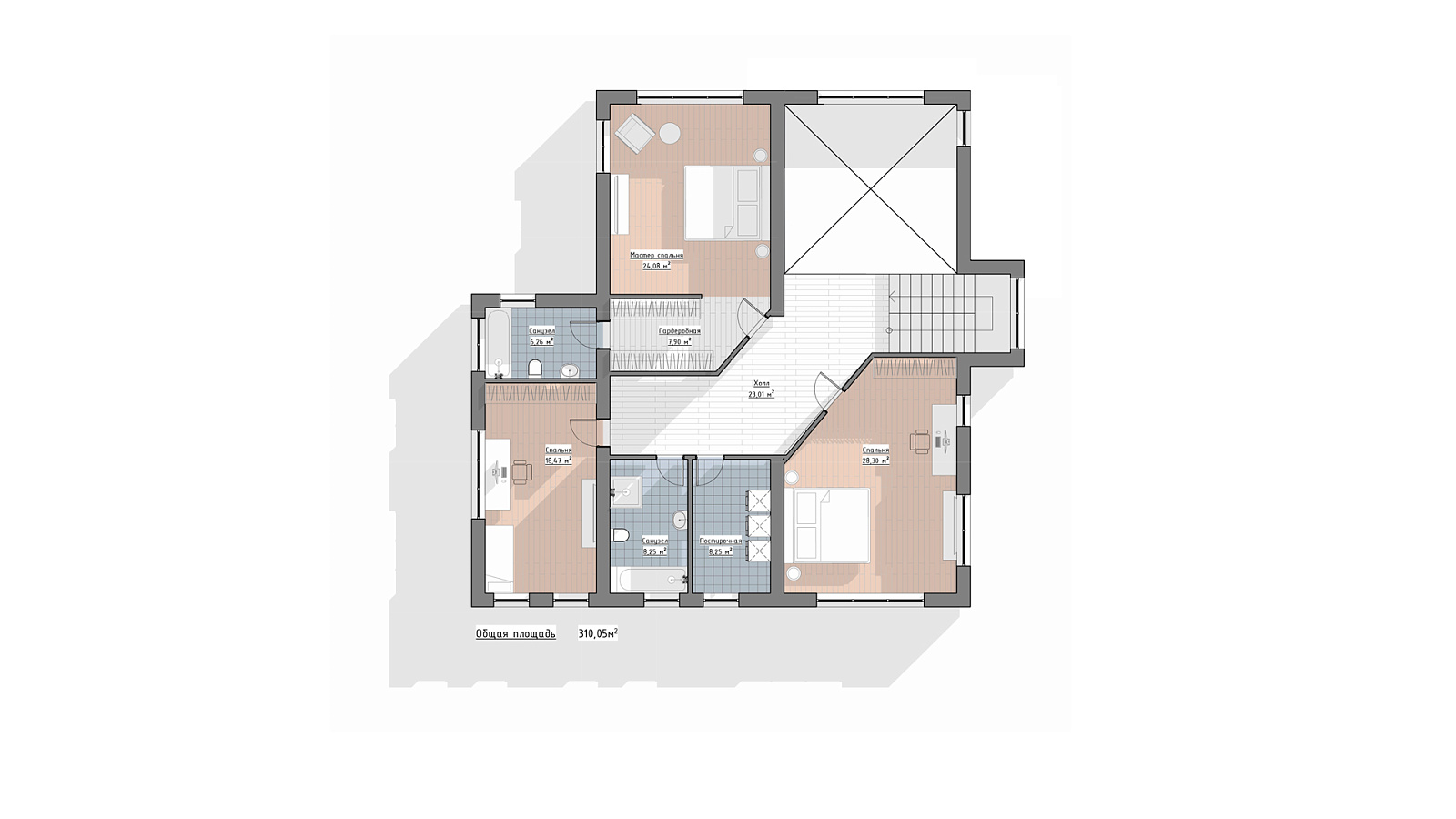 Планировка 2 этаж