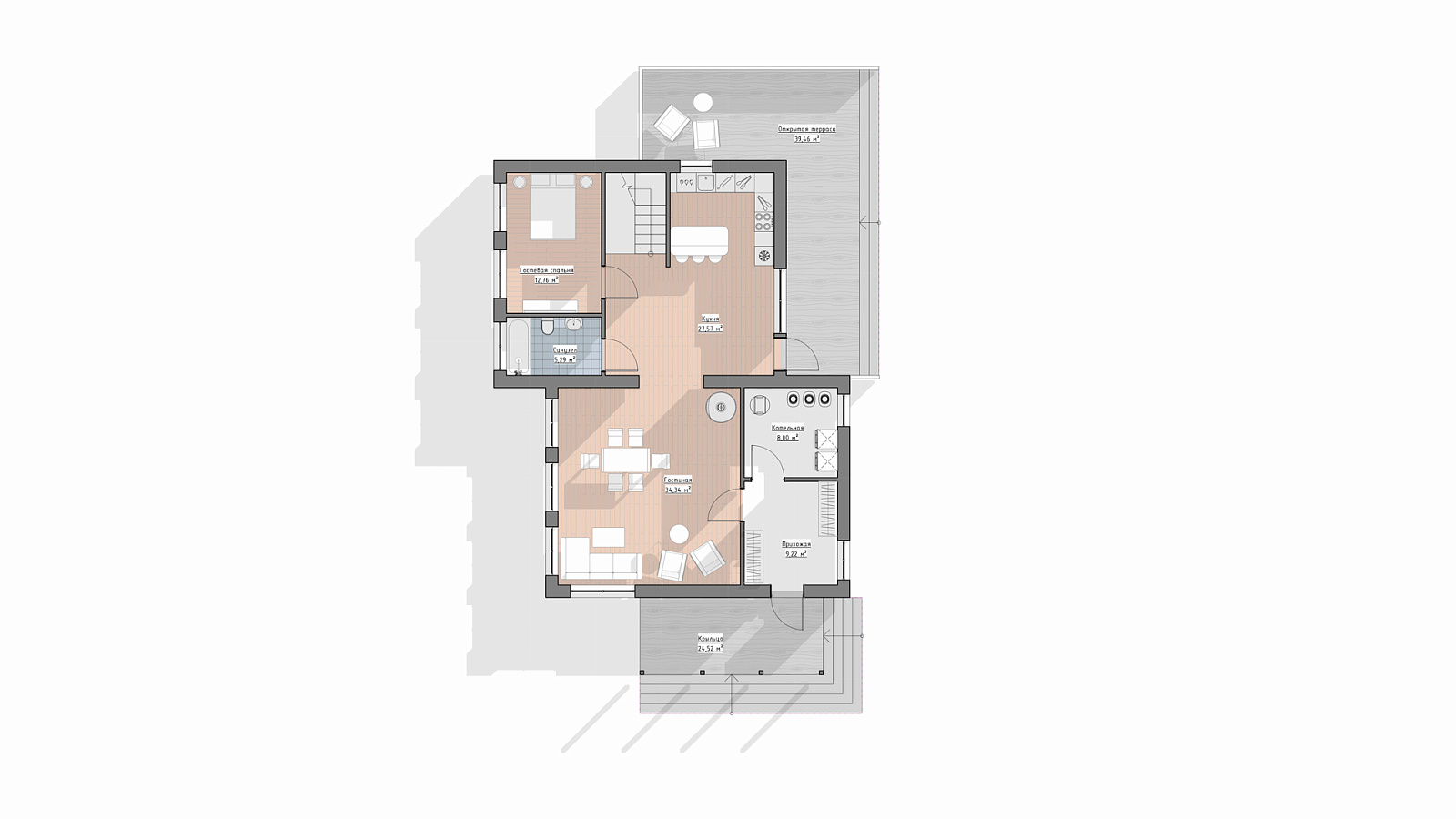 Планировка 1 этаж