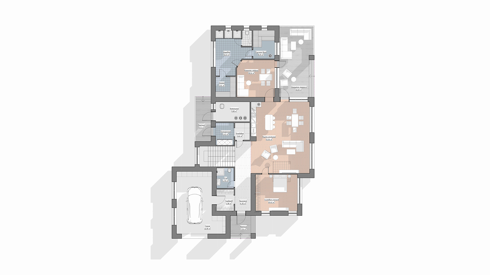 Планировка 1 этаж