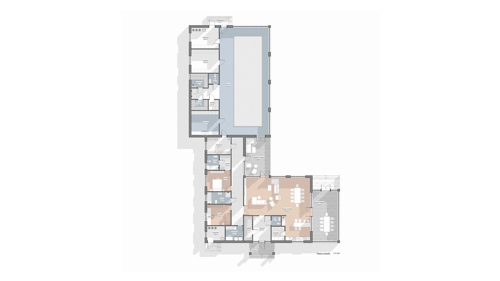 Планировка 1 этаж