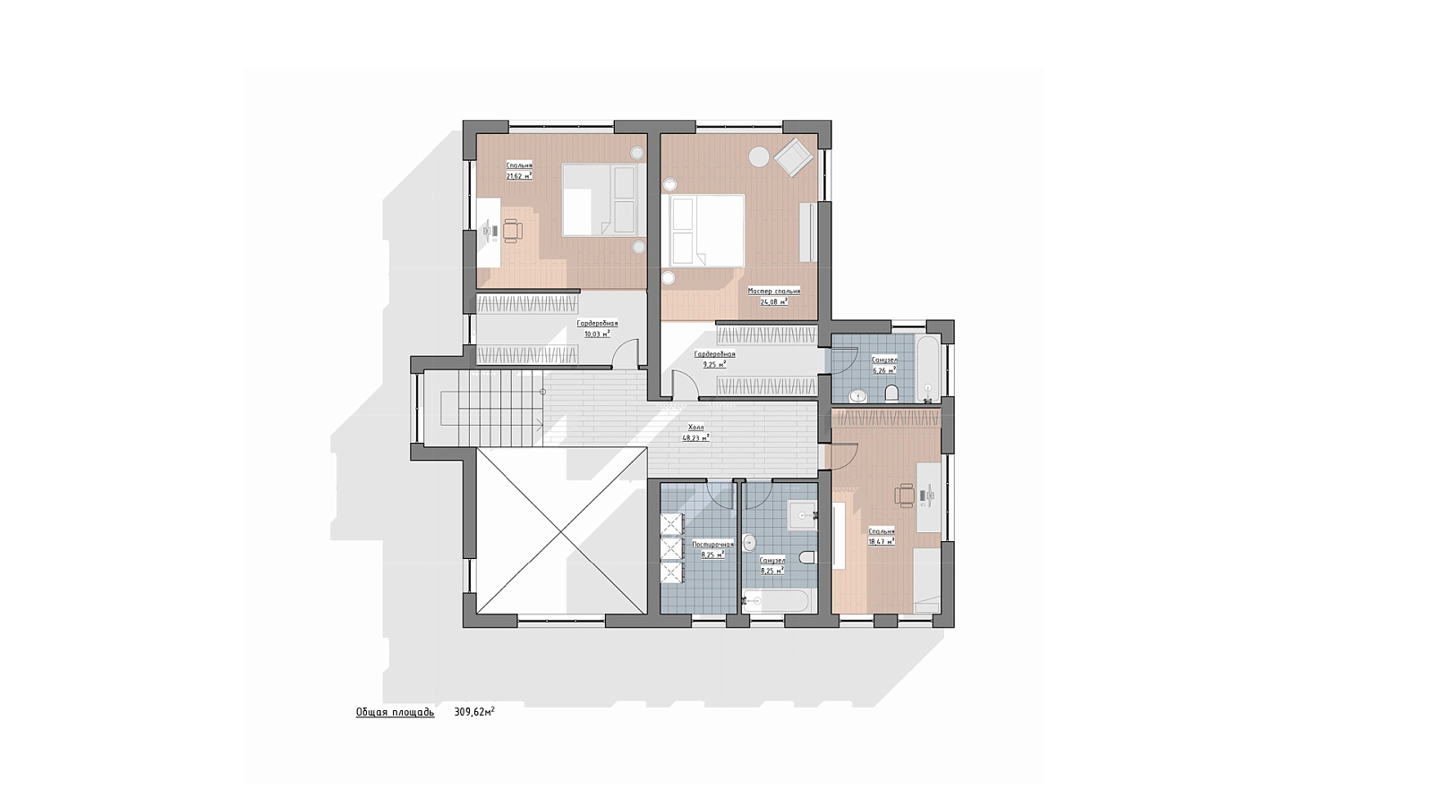 Планировка 2 этаж