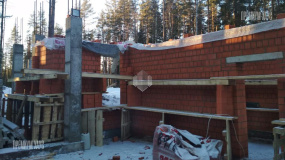 Стены и колонны 1-го этажа. Репино Парк - 8