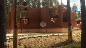 Кирпичные стены 1ого этажа, Энколово 12 - 12