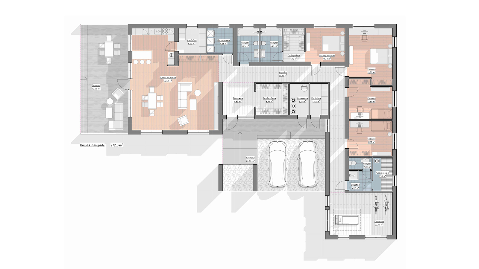 Планировка 1 этаж