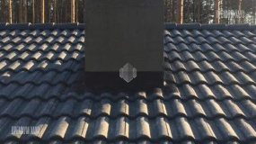 Кровля бани. Охта с баней - 5