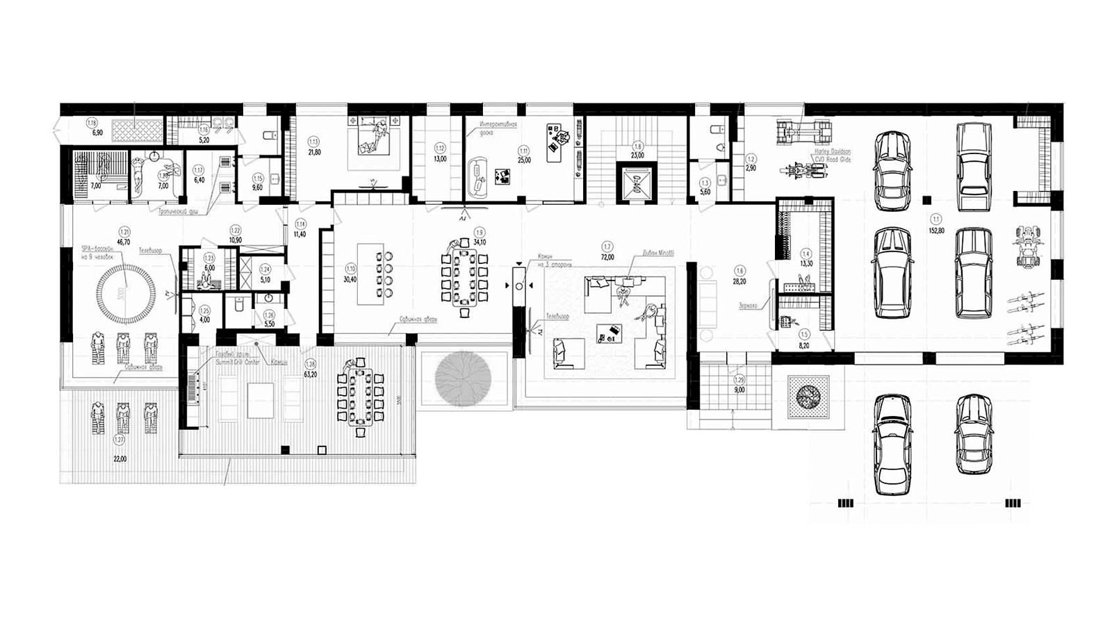 Планировка 1 этаж