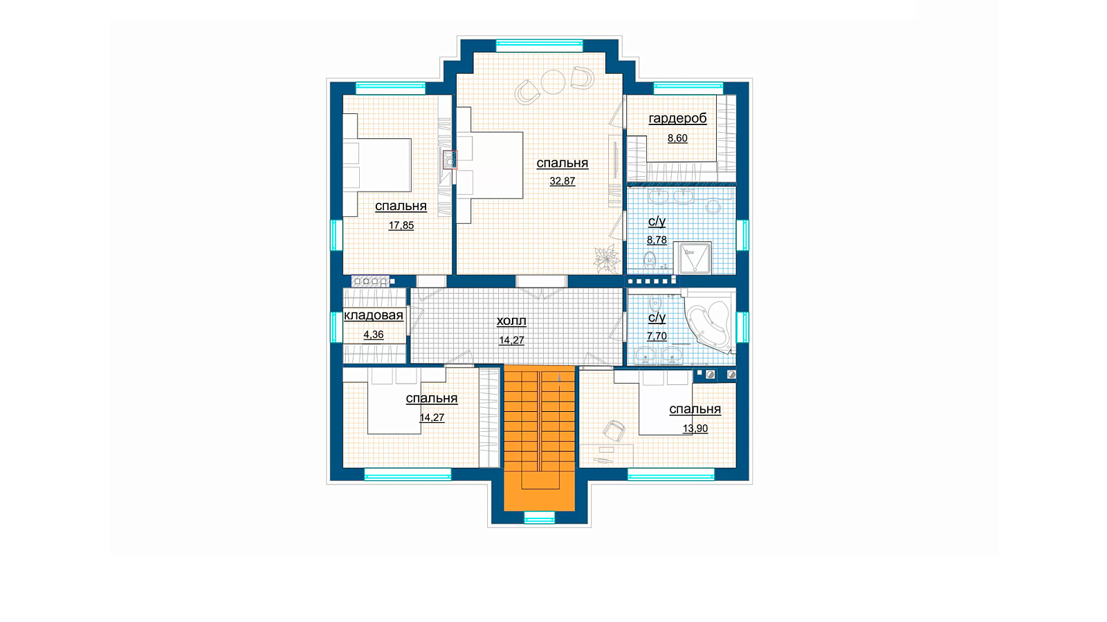 Планировка 2 этаж
