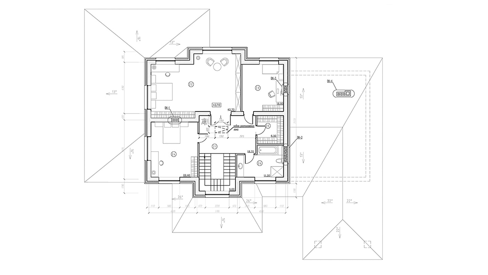 Планировка 2 этаж