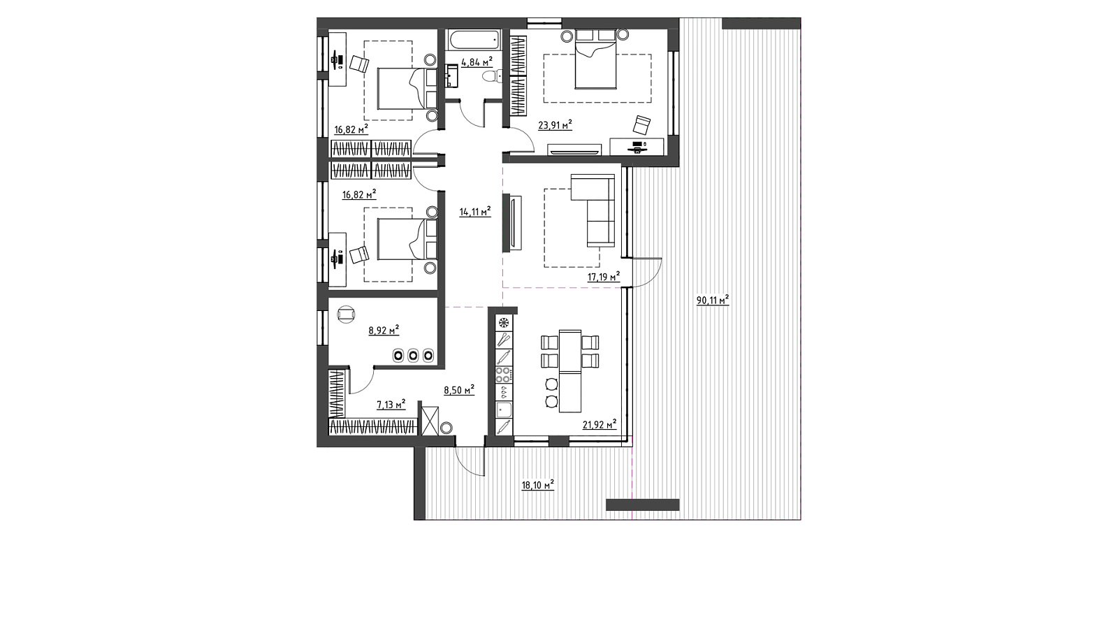 Планировка 3 вариант