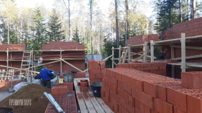 Стены первого этажа - 13