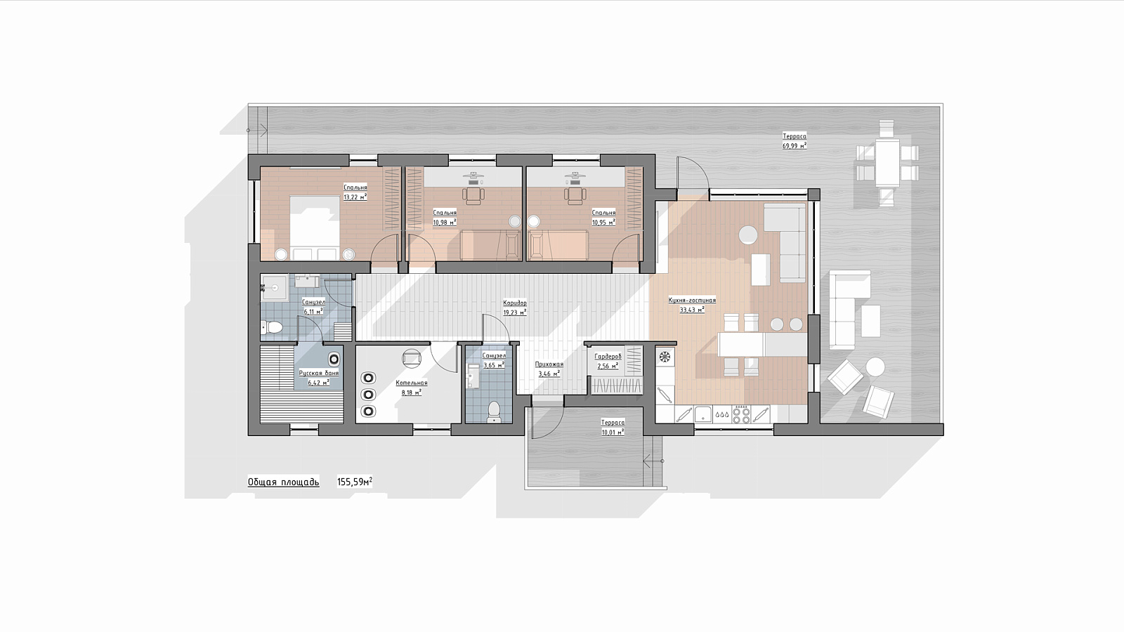 Планировка 1 этаж