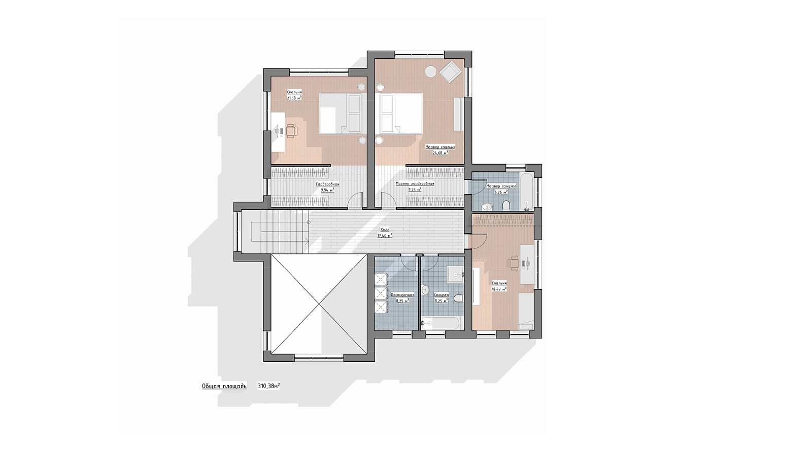 Планировка 2 этаж