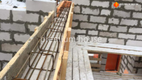 Стены газобетон бани. Охта с баней - 7