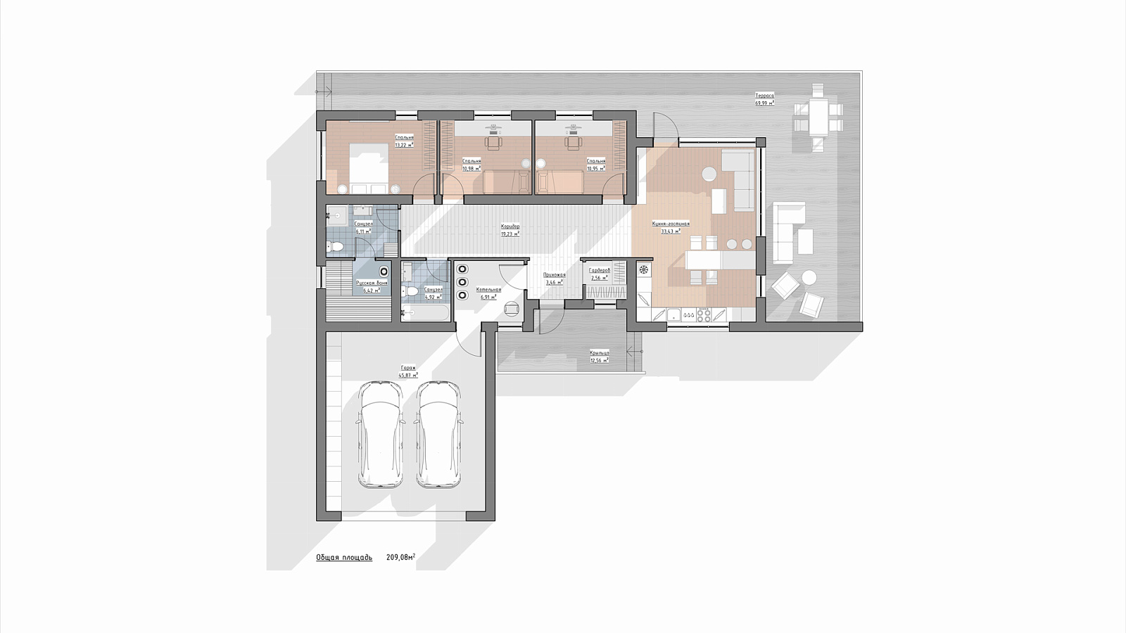 Планировка 1 этаж