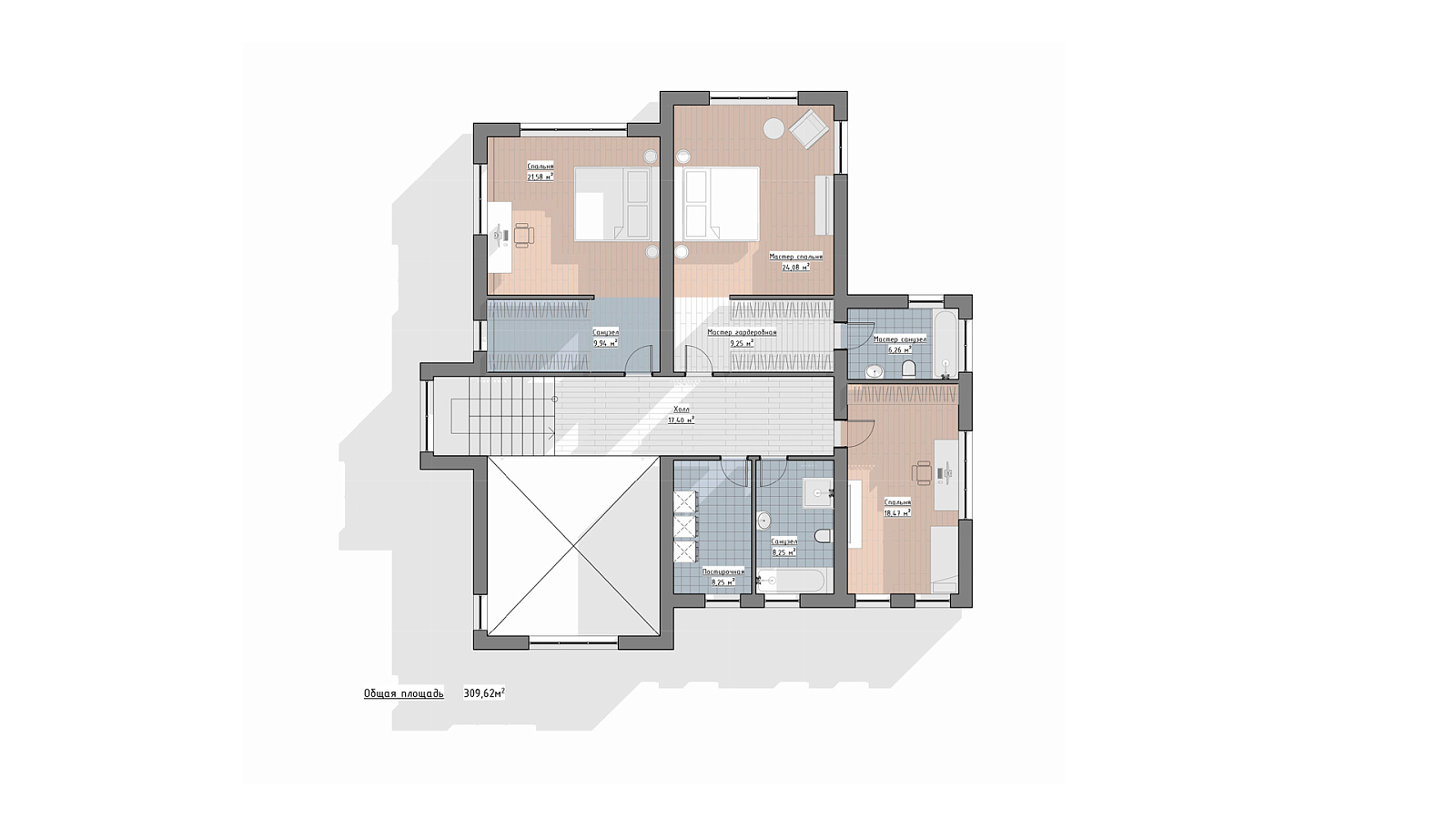 Планировка 2 этаж