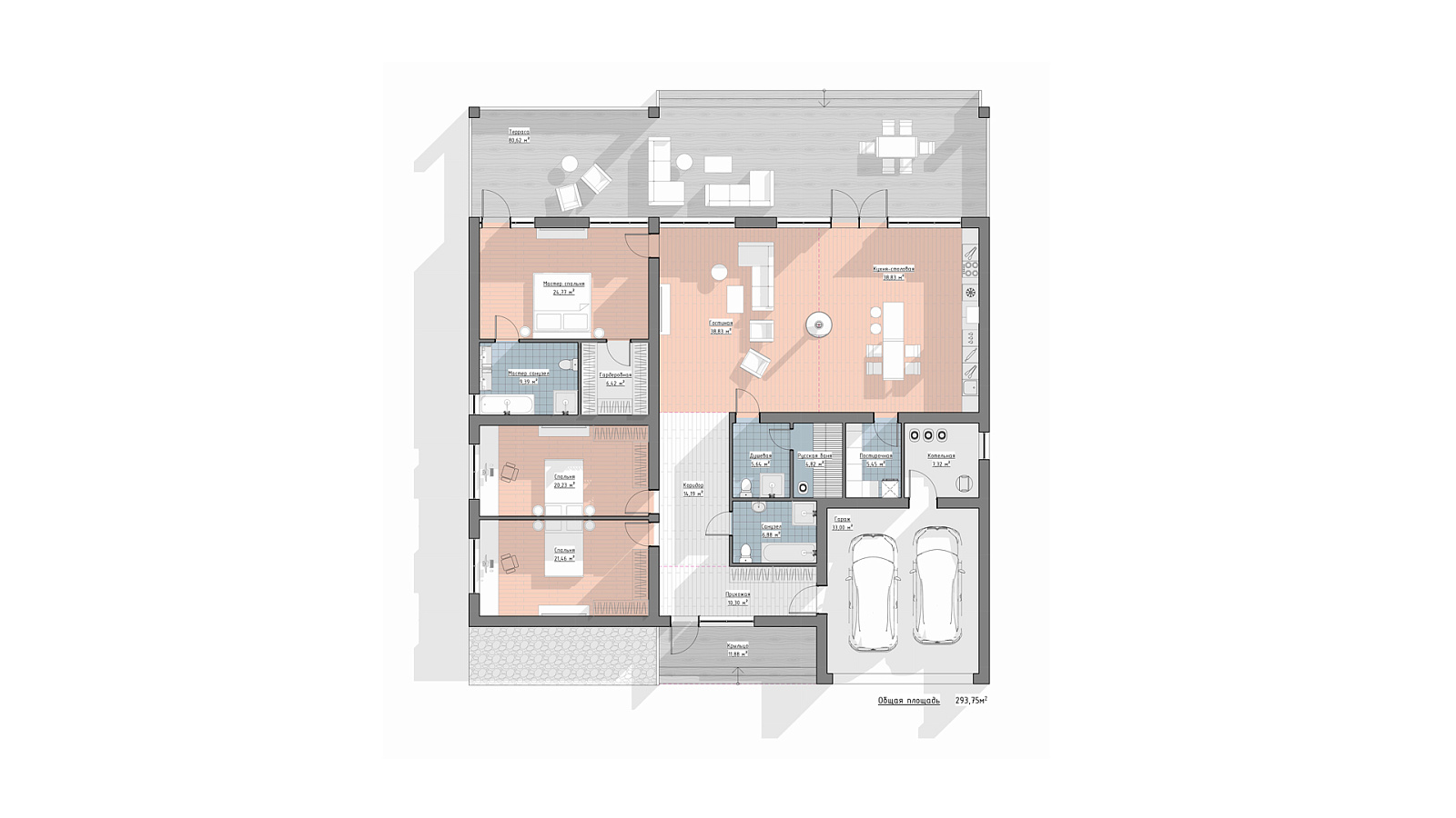 Планировка 1 этаж